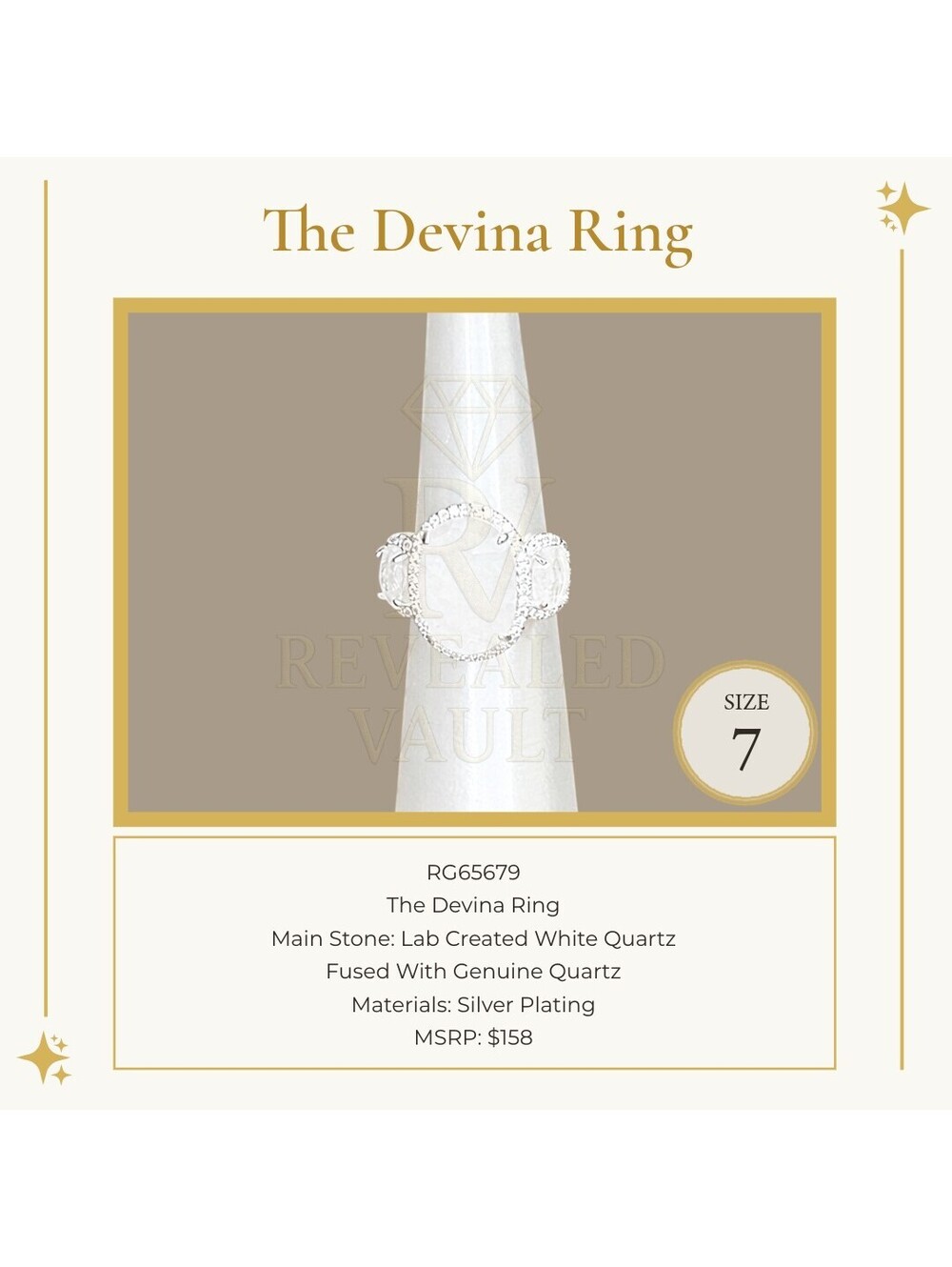 The Devina Ring - Size 7 - Resort Wear